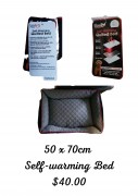 50 x 70cm Self warming Bed $40.00